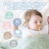 TYRY.HU 3 Pack Silicone Pacifier Holder Clip with One Piece