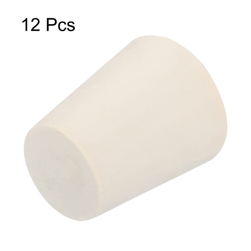 sourcing map Rubber Tapered Plug 19mm to 25mm Solid Test