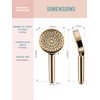 Cobbe Filtered Shower Head with Handheld, High Pressure 6 Spray