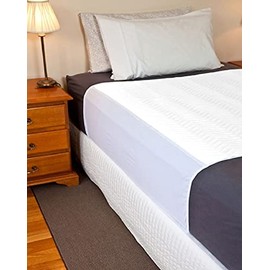 ComfortCare ComfortCare, Washable Incontinence Pad, Bed Protector Sheet, White, 90 x 90 cms, 35?" x 35?", Twin pack.