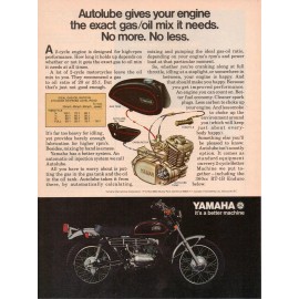 Unbranded YAMAHA RT1B RT1 360 ENDURO VINTAGE SALES AD AUTOLUBE SYSTEM ITS A BETTER MACHINE