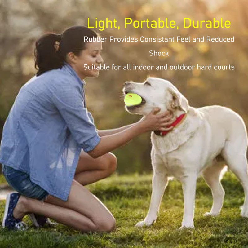 3Pcs Training Tennis Balls 2.6in Chemical Fiber Silicone Accurate Portable