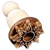 SOCWELL LLC Clay Stamp, Sun Glyph, 1 inch(25mm) Diameter Size,