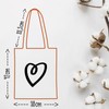 huuraa Jute Bag Postman with Heart Gift Bag 10 Litres