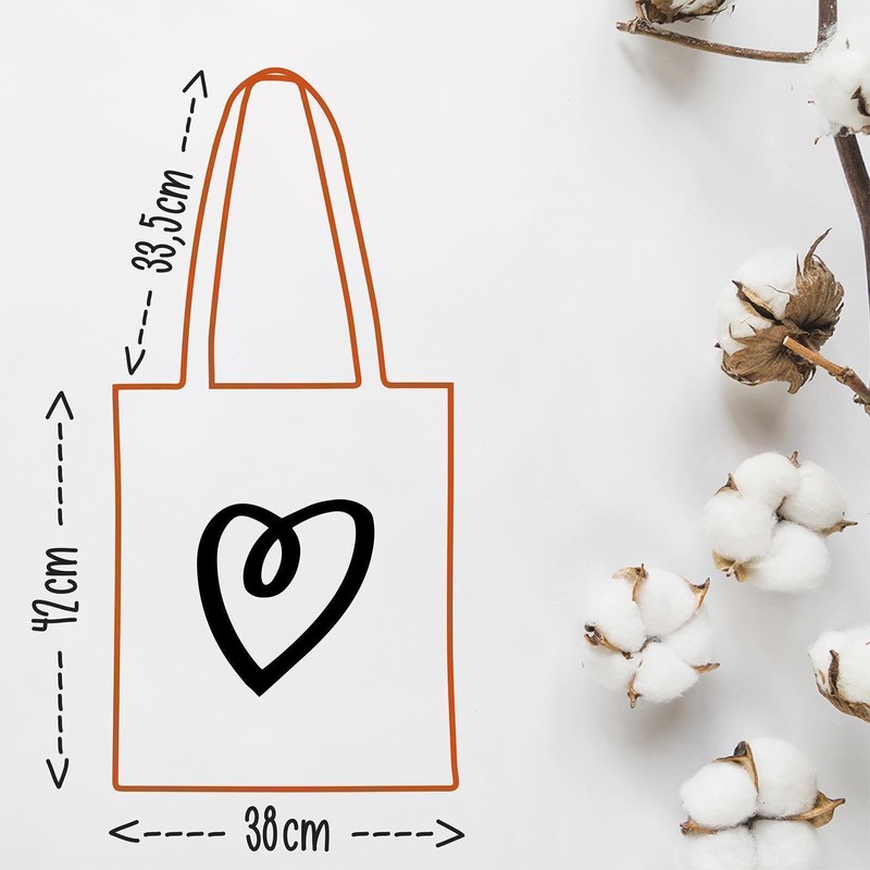 huuraa Jute Bag Postman with Heart Gift Bag 10 Litres