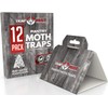 12 Pack Pantry Moth Traps - Safe and Effective for