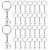 30 Sets Keychain Rings and Keyring Chains Set