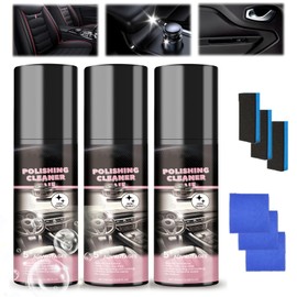 Car Interior Cleaner, 100ml Polishing Cleaner car Interior, Car Interior Detailer and Cleaner, Interior Detailer Spray, Vehicle Interior Polish, (3pcs)