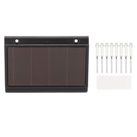 Solar Wall Light Warm Light IP67 Waterproof Multifunctional Eco Friendly Energy Saving Solar Powered Fence Light for Patio Garden
