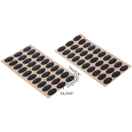 60Pcs Black Mouse Feet Sticker Skates Pads Replacement Feet for M215 / M310 / M325 Mouse Pads and Wrist Rests, Mouse Pads