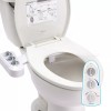Hibbent Toilet Seat Bidet Self Cleaning Dual Nozzle,Hot or Cold