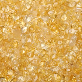LAIDANLA Citrine 400pcs Natural Chip Stone Beads 5-8mm Healing Crystal Irregular Gemstones Drilled DIY Loose Rocks Bead Crystal for Bracelet Earrings Necklace Jewelry Making Crafting