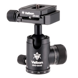 Velbon 471512 QHD-S5AS Medium Base Diameter 1.5 inches (37 mm) Link Stop System, Torque Adjustable, Arca-Swiss Compatible, Aluminum