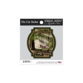 Die Cut Sticker California Redwoods, Avenue of The Giants, Deer and Fawns, Contour Vinyl Sticker 1 to 3 inches (Waterproof Decal for Cars, Water Bottles, Laptops, Coolers), Small