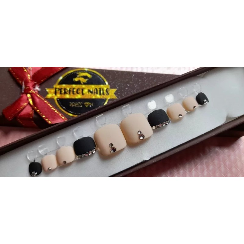 Perfect Nails Press On Press On Para Pies Calidad Premium