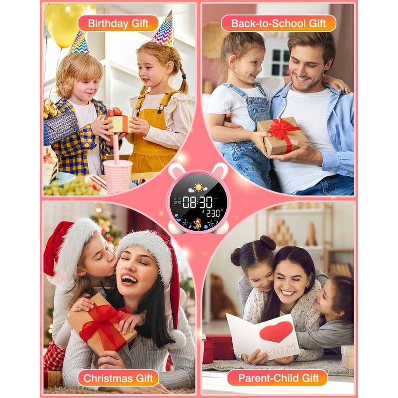 Lemnoi Alarm Clock for Kids, Children Sleep Trainer Clock, OK