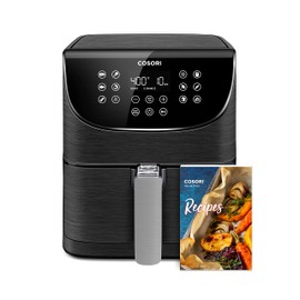 COSORI Pro Gen 2 Air Fryer 5.8QT, Upgraded Version with Stable Performance & Sleek New Look, 13 One Touch Functions, 100 Paper & 1100 Online Recipes, Dishwasher-Safe Detachable Square Basket, Black