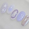 Lavender Ocean handmade nail tips purple summer nails - Coffin