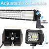 LIGBT 21 Inch 360W LED Light Bar Quad Row Spot