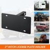 Trailer Hitch License Plate Holder: Mineye Compatible 2” Hitch Receivers,