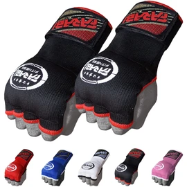Farabi Boxing Inner Gloves Hand Wraps Gel Easy Wraps Protector Gloves Adult Pair (Black-3, L/XL)