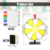 NQEUEPN 12in Spinning Prize Wheel, Tabletop Spinner Board of Fortune