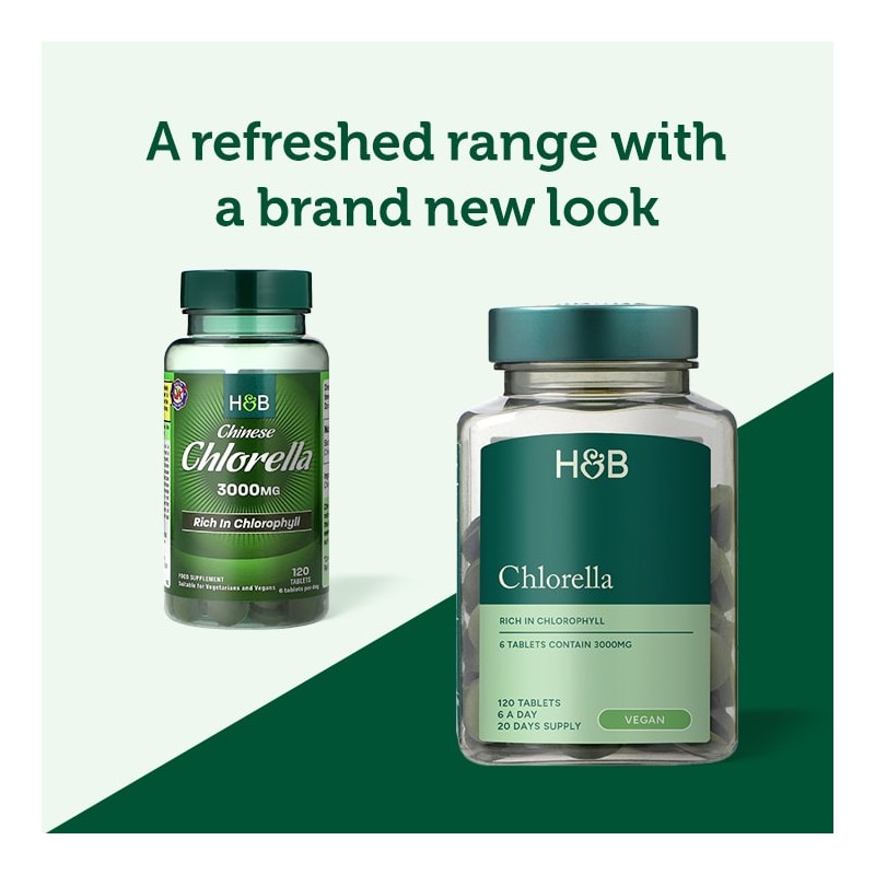 Holland & Barrett Chinese Chlorella Rich in Chlorophyll 120 Tablets