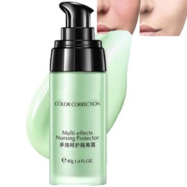 Anti-redness Face Primer, Green Colour Corrector, Redness-Correcting Primer for Blemished Skin | Hydrating Foundation Base & Brightening Complexion | Long-Lasting Makeup Grip | Moisturizing Color-Corr
