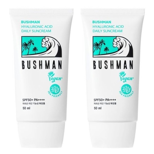 Bushman Hyaluronic Acid Daily Sunscreen SPF50+ PA++++ 50ml x 2