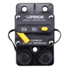 ZOOKOTO 12-48V DC 50A Surface Mount Circuit Breaker with Manual