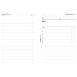 Filofax A5 Meetings Planner