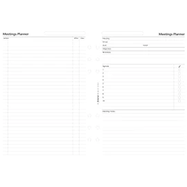 Filofax A5 Meetings Planner