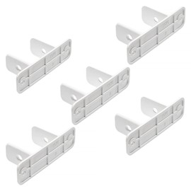 Plum Fittings 1 1/2" Sq Vinyl Pergola Clips | Pergola Joist Clips | Vinyl Arbor | White | (Pack of 5)