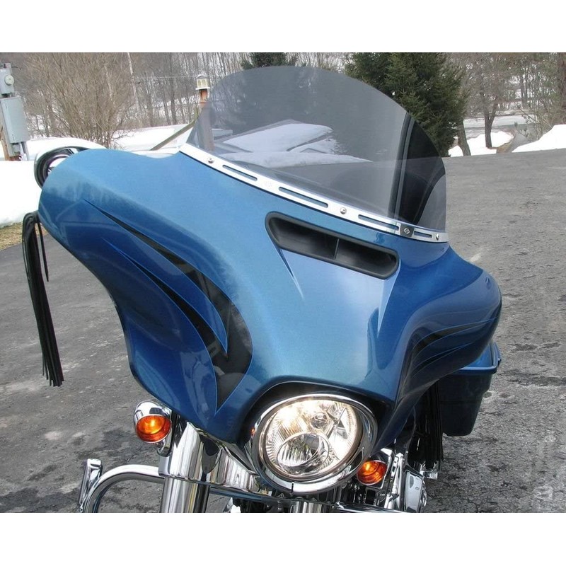 Sled Shields 10" DARK TINT windshield compatible with Harley Davidson