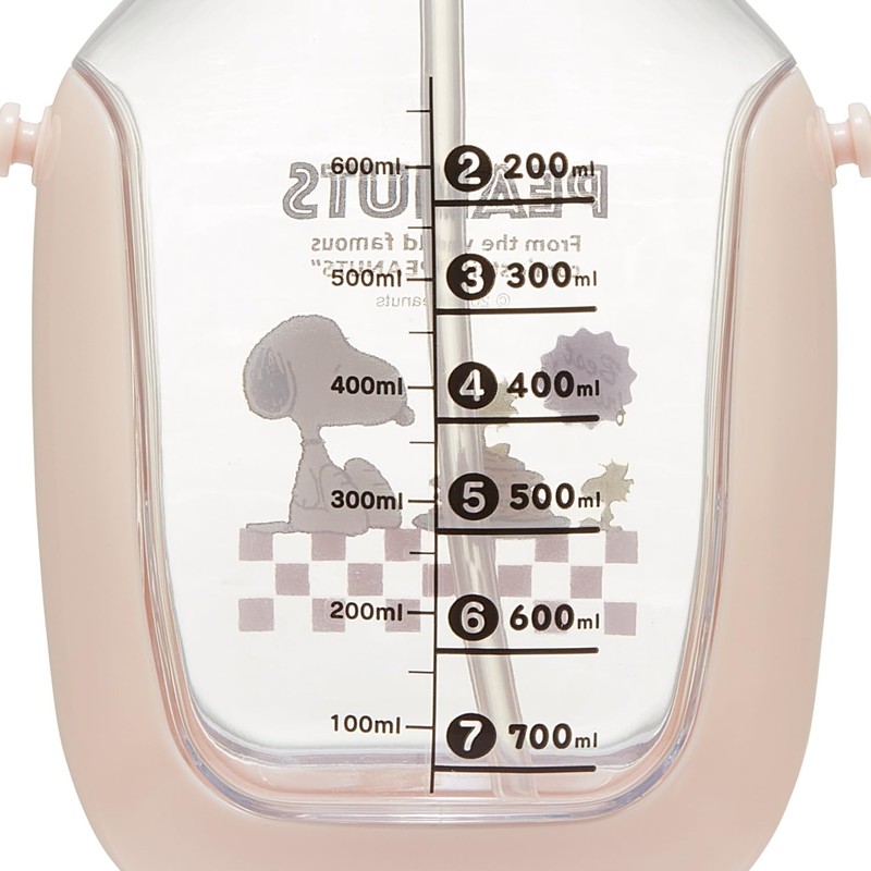 Skater PDSH8DX One Push Straw Bottle with Shoulder Belt, 27.5
