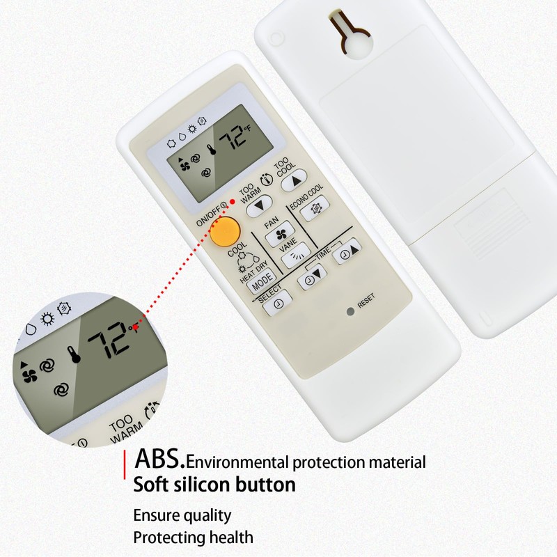 RETROSUN Replacement Air Conditioner Remote Control Compatible with Mitsubishi Electric