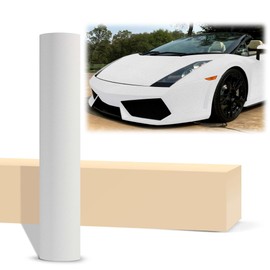 2pcs 4"x8" (10cmx20cm) Sample Matte Glitter White Vinyl Wrap Sticker Sheet Film DIY Decal Air Release Bublle Free Self Adhesive Peel and Stick