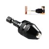 Keyless Drill Chuck Adapter 0.3-3.6mm Quick Change 1/4” Hex Shank