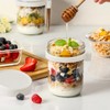 LANDNEOO 6 Pack Overnight Oats Containers with Lids and Spoons,