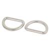 sourcingmap 15mm Inner Width Zinc Alloy Flat Typed D Welded