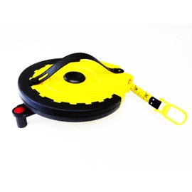 The Perfect Measuring Tape Company - Surveyor's Tape Measure - Rewinding and Compact - Dual Sided - 165' (feet) / 50m (meter)