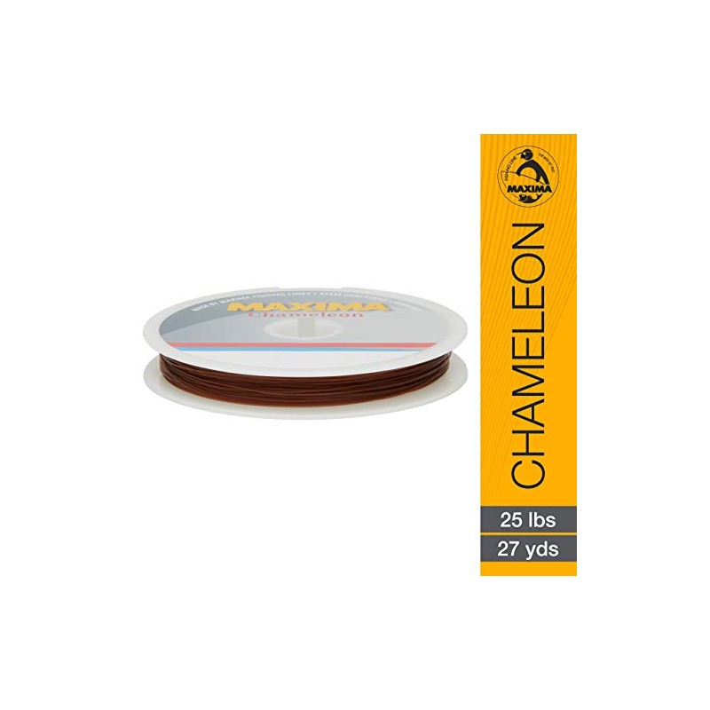 Maxima Fishing Line Leader Wheel, Chameleon, 25-Pound/27-Yard