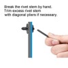 ORXPLUS Tools Plastic Rivet Hand Gun Kit one Hand Operation