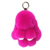 Artificial Rabbit Fur Plush Fluffy Pom pom Key Ring Soft