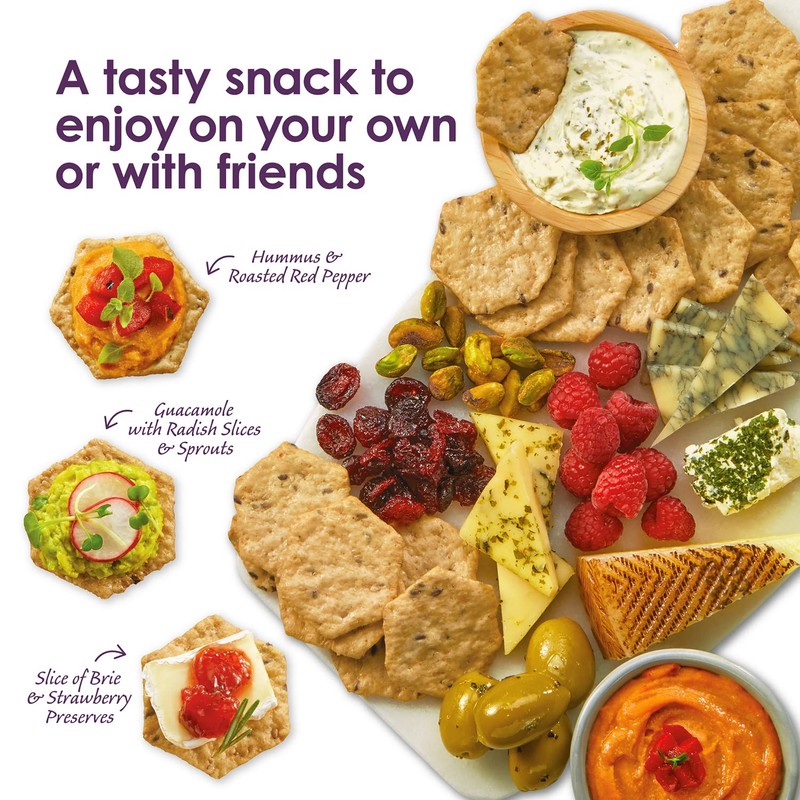 Crunchmaster Multi-Seed Crackers, Roasted Garlic, 4 oz.