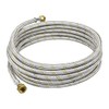 Foset FGA-40X, Manguera flexible de 400cm para gas, trenzado de