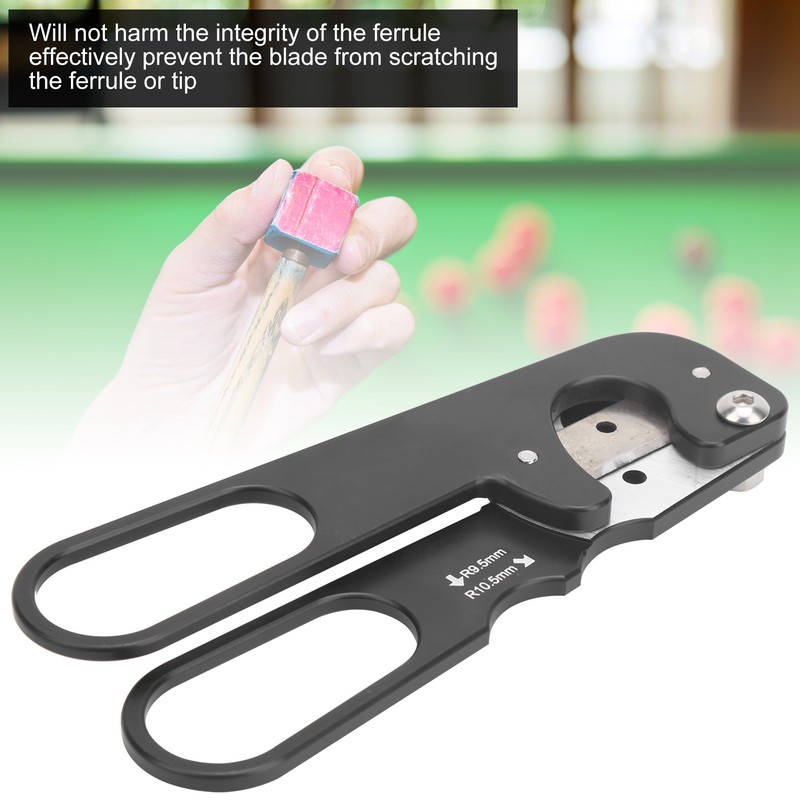 Pool Cue Tip Shaper Cutter Stainless Steel Removal Tool Billiards