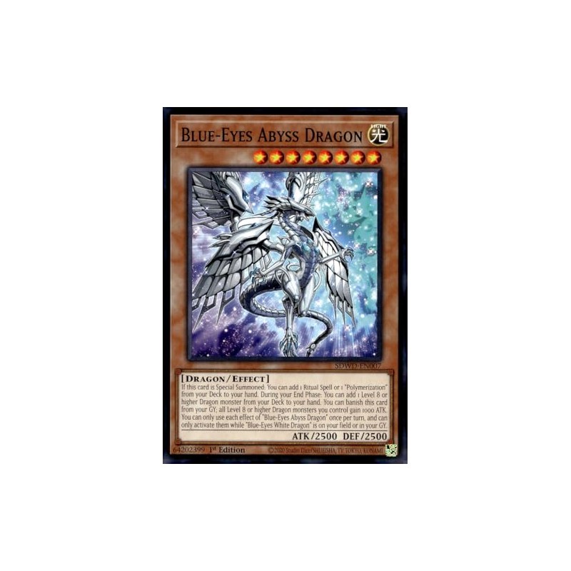 Blue-Eyes Abyss Dragon - SDWD-EN007 - Common - 1st Edition