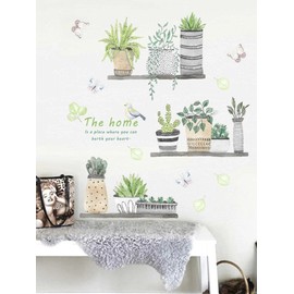 Viniles de cactus cocina Vinilos decorativos pared cocina pegatinas para pared pegatinas decorativas pared con figuras de cactus ideal para cocina sala comedor la tira de pegatinas mide 30cm por 90