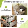 DEVAISE 2 Drawer Farmhouse File Cabinet with Lock, Lateral Filing